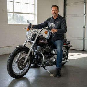 Harley Davidson Wilsons Suede & Leather Men's Motorcycle Vest Size 42 Black